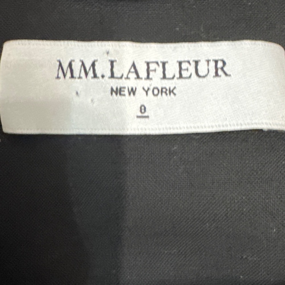 MM.LaFleur The Catherine Dress Black Wool Blend Cap Sleeve Sheath Dress Size 0 - Picture 3 of 10